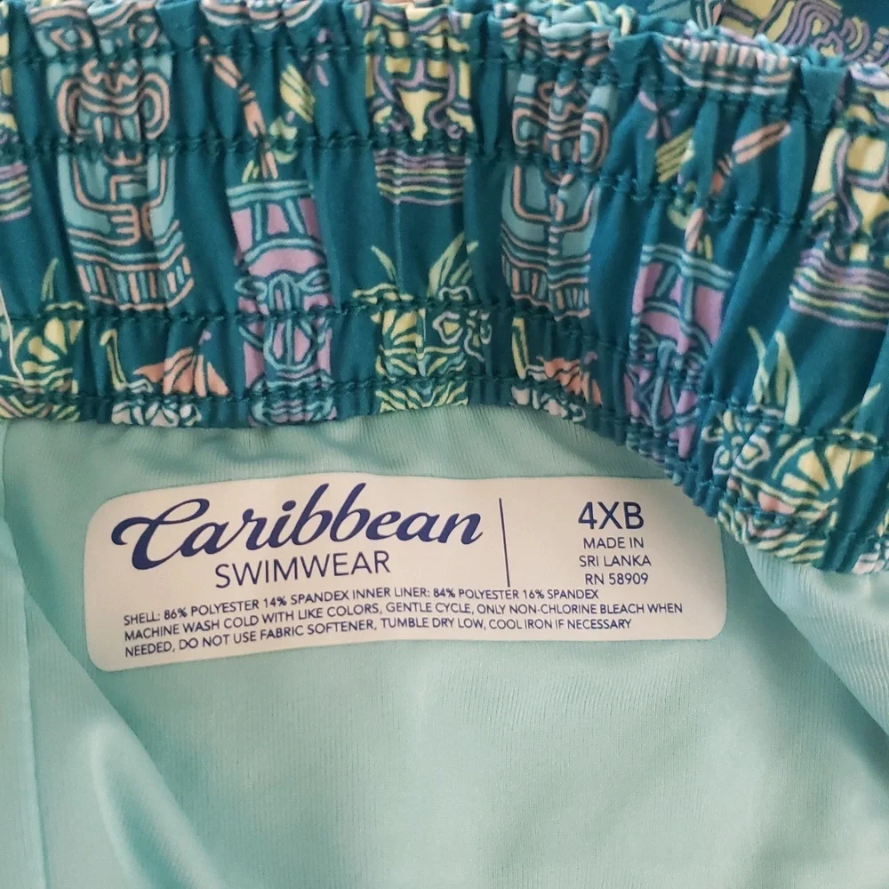Tiki Hawaiian 4XB Cruise Resort Weekend Beach Pool Novelty Stretch Swim New